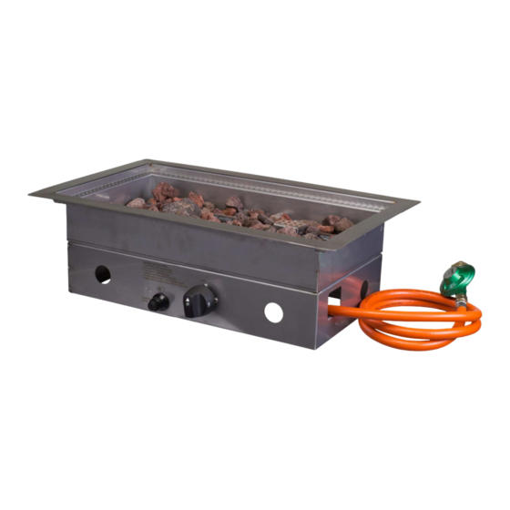 Cosi Built in burner square User And Installation Instructions Manual