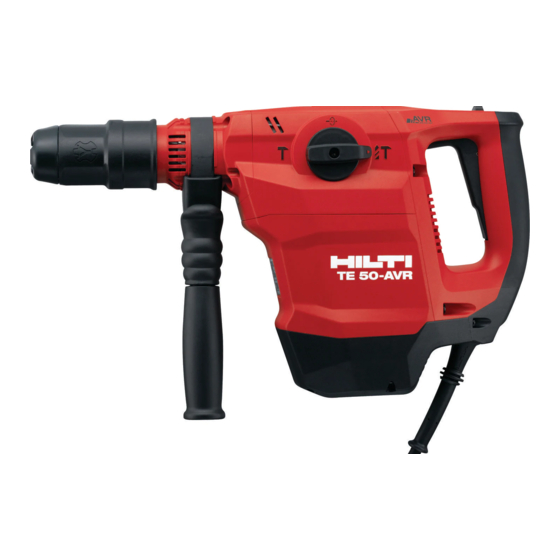 Hilti TE 50-AVR Manual