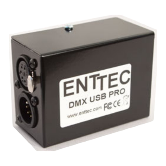 Enttec DMX USB PRO User Manual