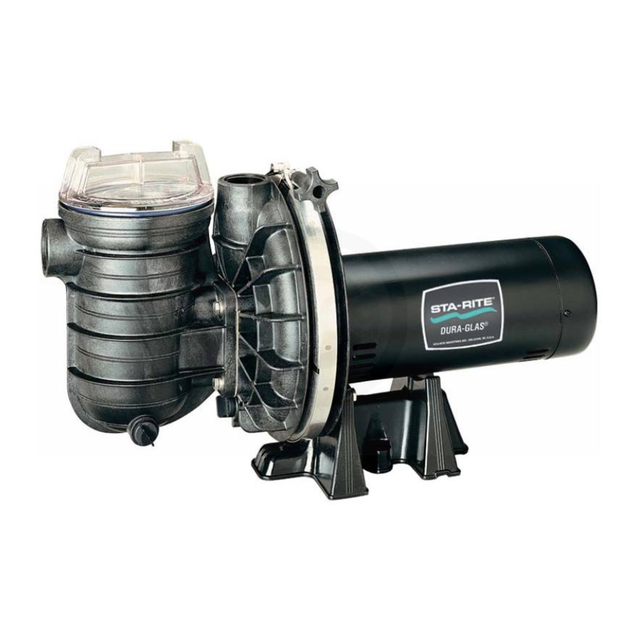 STA-RITE P2RA5D-180L Owner's Manual