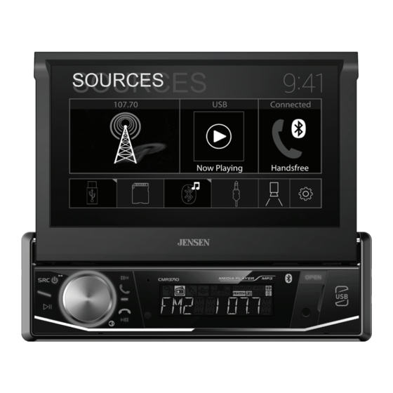 Jensen CMR3710 Installation & Owner's Manual