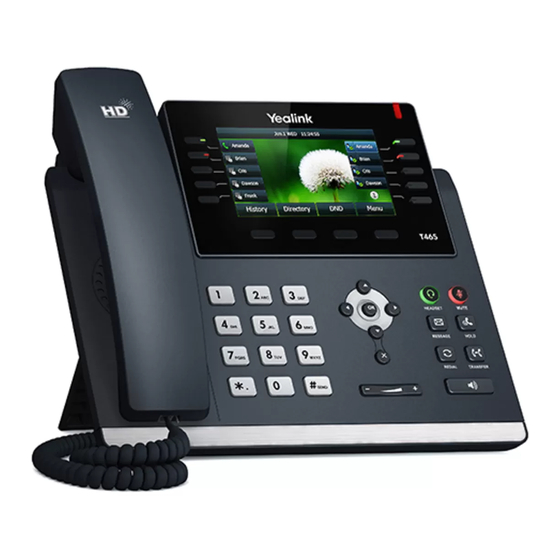 Yealink T4s Quick Manual