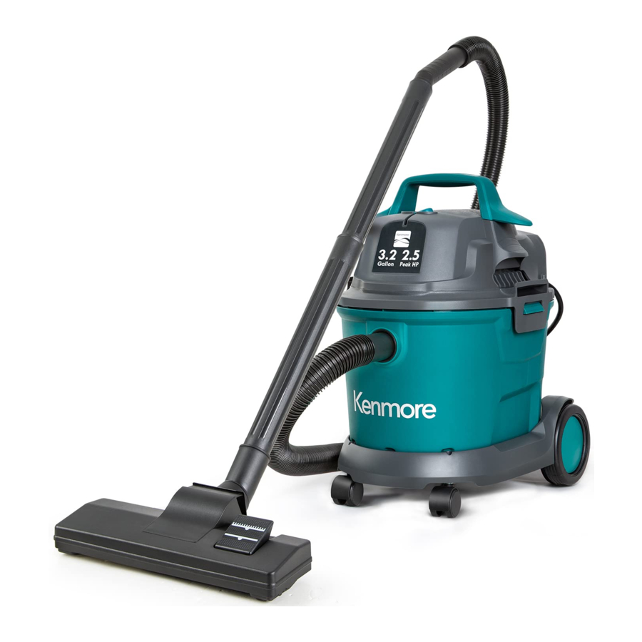 Kenmore KW3030 - Household Wet/Dry Canister Vacuum Manual