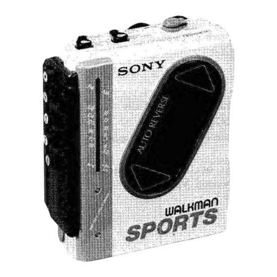 Sony WM-F75 Service Manual