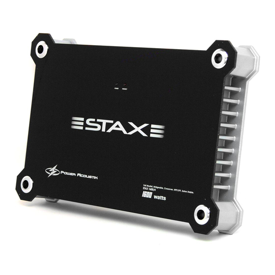 Power Acoustik STAX-1200/4 Manuals