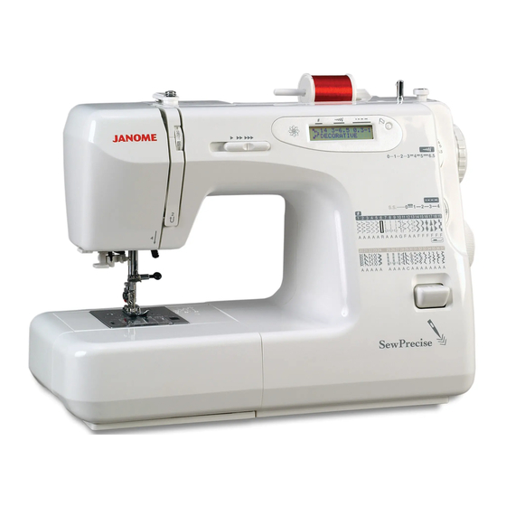 Janome Sew Precise Instruction Book