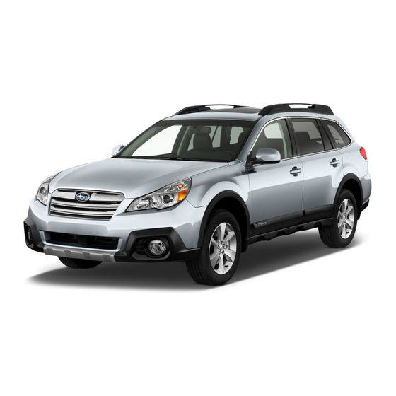 Subaru Outback Quick Reference Manual