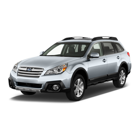 Subaru Outback Quick Manual