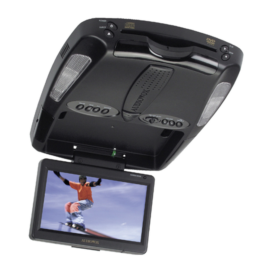 Audiovox VOD715 - DVD Player With LCD Monitor Manuals
