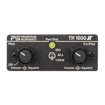 PS Engineering PM1000II Operator And Installation Manual
