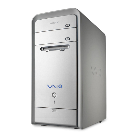 Sony VAIO PCV-RS Series Service Manual