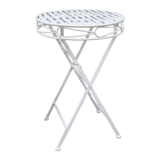 Royalcraft Romance 60cm Folding Bistro Table Assembly Instructions