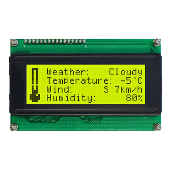 Matrix Orbital LCD2041 User Manual