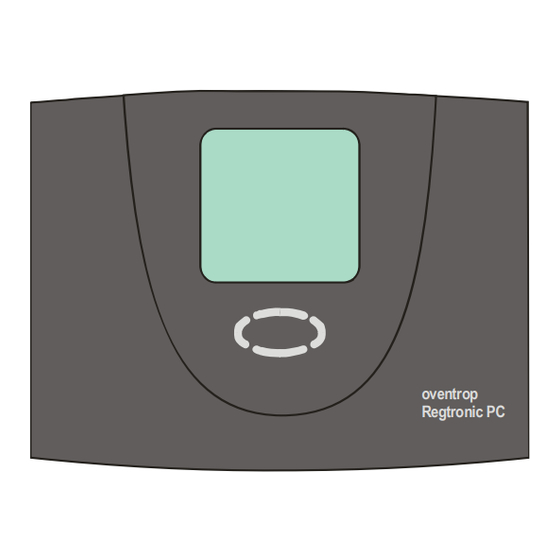 oventrop REGTRONIC PC Instructions For Installers