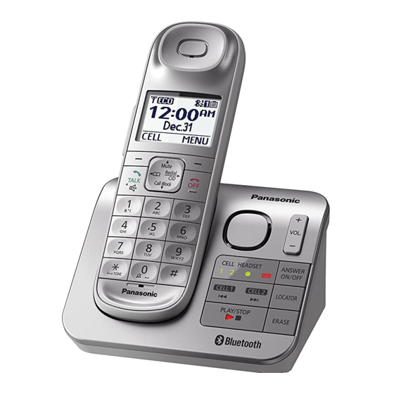 Panasonic KX-TG674SK Cordless Telephone Manuals