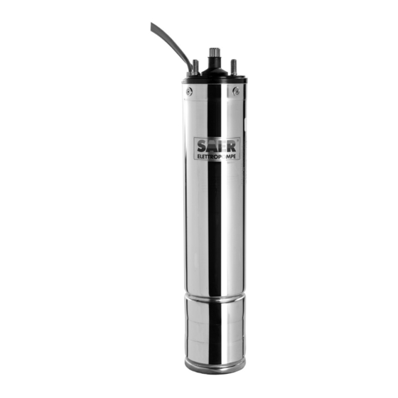 SAER Elettropompe CL95 Use And Maintenance Manual