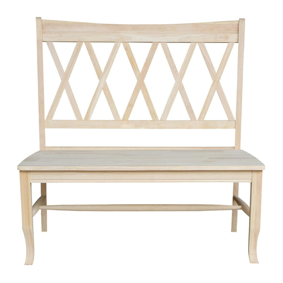 Unfinished Furniture of Wilmington BE-20 Assembly Instructions