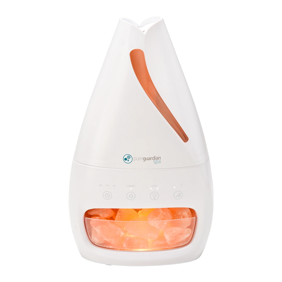 Guardian H1117 - PureGuardian Humidifier and Salt Lamp with Aromatherapy Manual