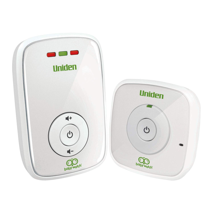 Uniden BW120 - Baby Audio Monitoring System Manual