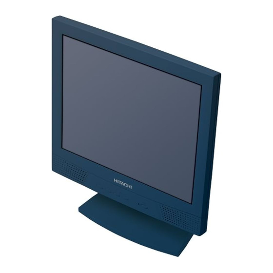 Hitachi CML153 LCD Monitor Manuals