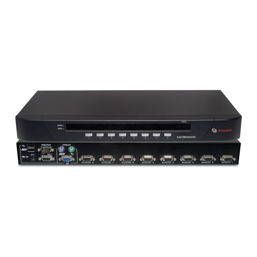 Avocent 1000 Series Specifications
