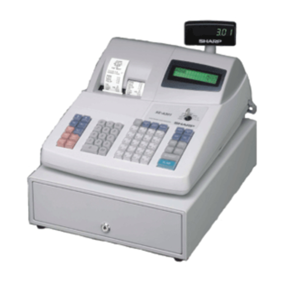 Sharp XE-A301 Manual