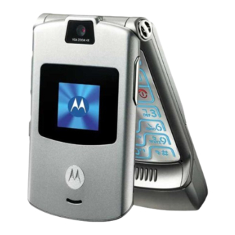 Motorola MOTORAZR V3 User Manual