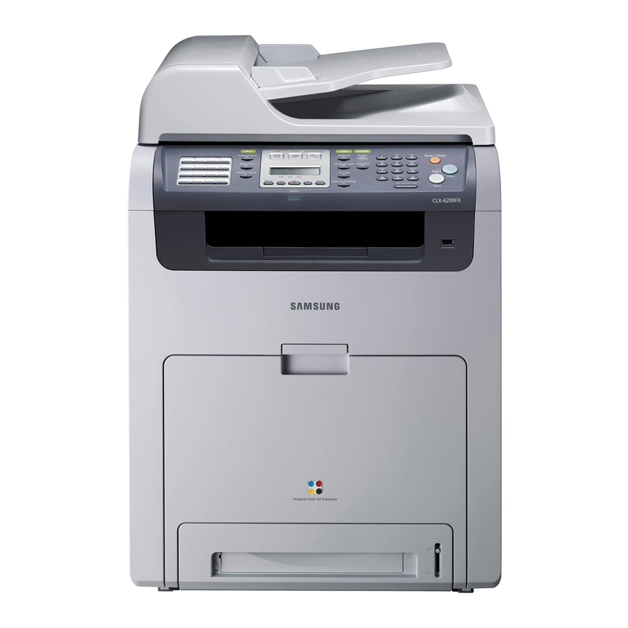 Samsung CLX 6210FX - Color Laser - All-in-One User Manual