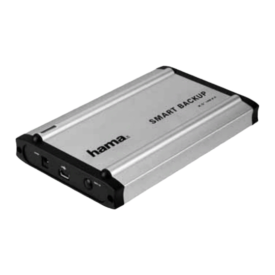 Hama 2.5" Hard Drive Housing Operating	 Instruction
