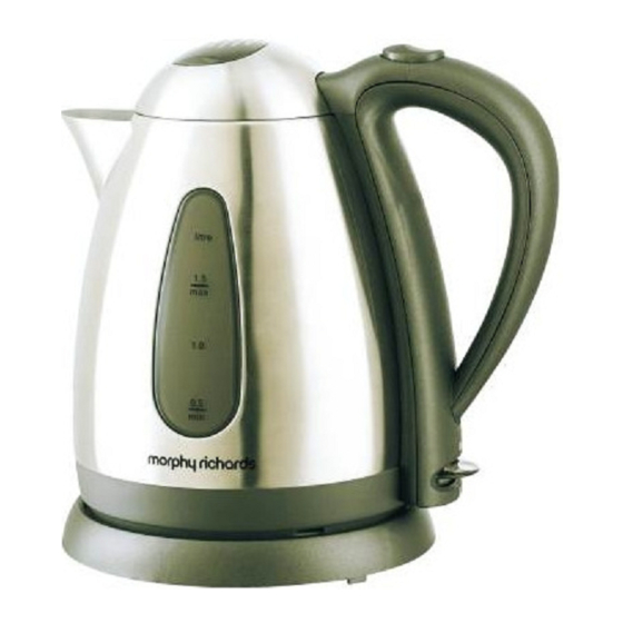 Morphy Richards Jug Kettle Instructions Manual