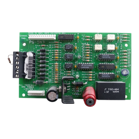 Siemens PS-5N7 Installation Instructions Manual