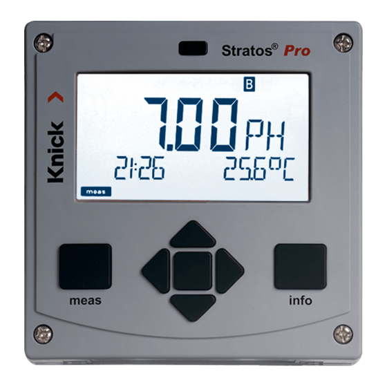Knick Stratos Pro A401B CONDI User Manual