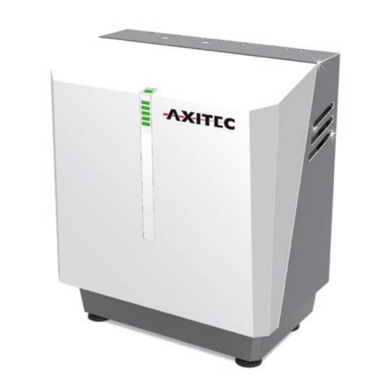User Manuals: AXITEC AXIstorage Li SH Series System