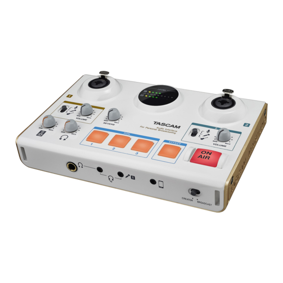 Tascam MiNiSTUDIO Creator US-42 Quick Start Manual