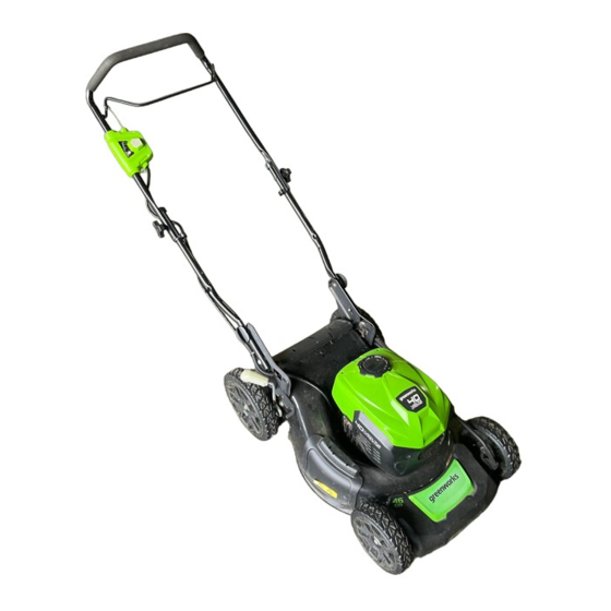 GreenWorks LMF412 Operator's Manual