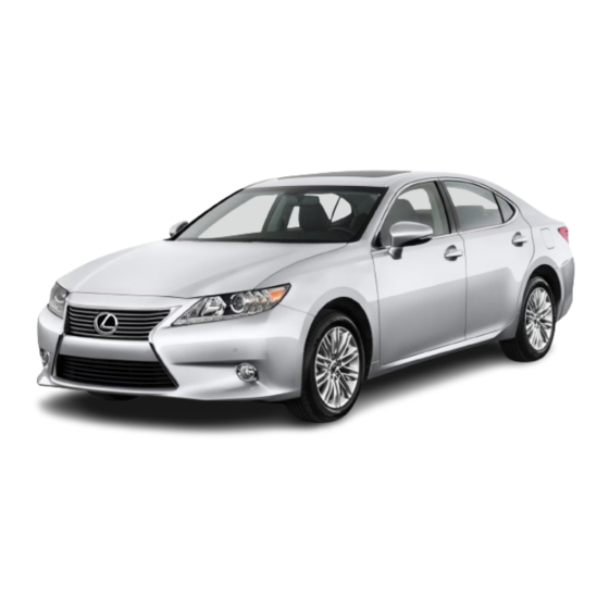 Lexus ES350 2013 Setting Instructions