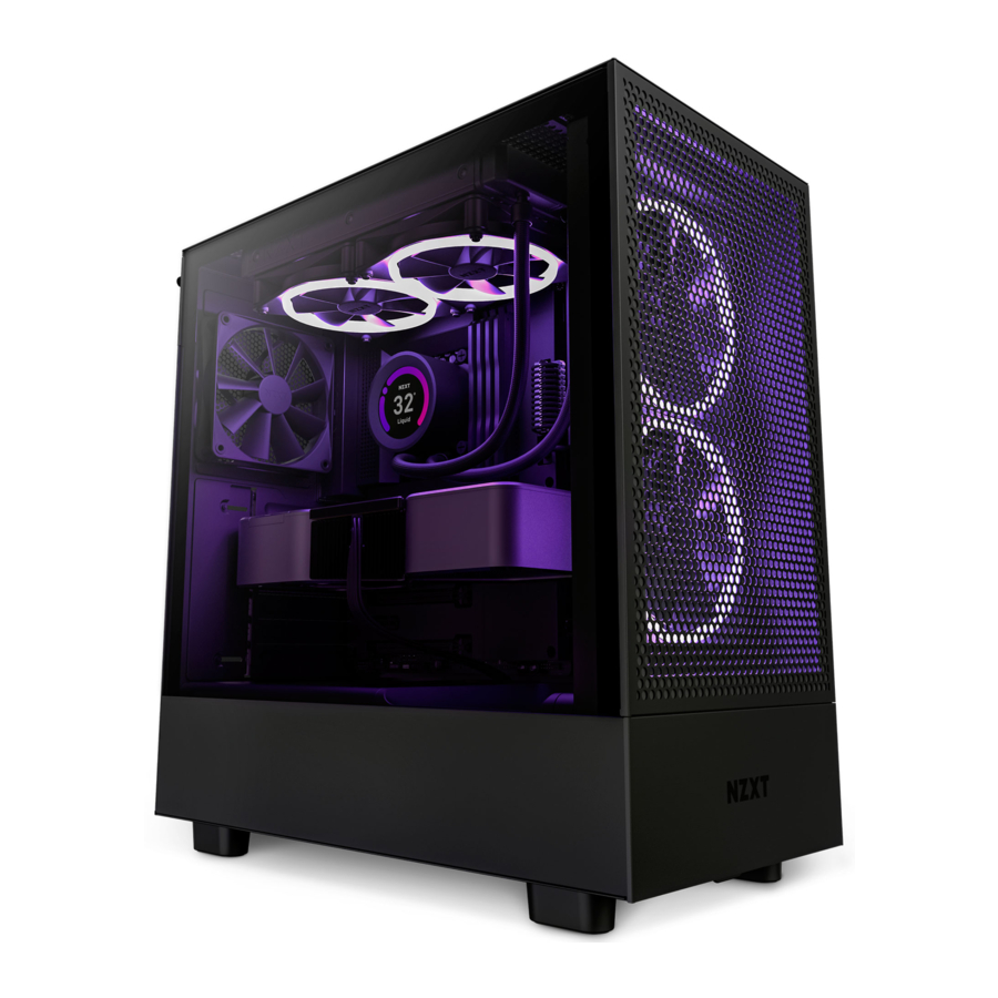 NZXT H5 FLOW - MID-TOWER AIRFLOW Case Manual | ManualsLib