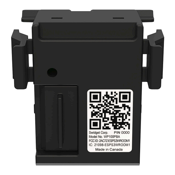 Swidget WP100PBA Instructions
