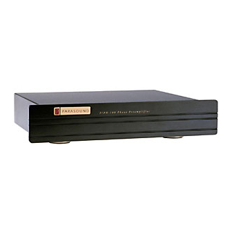 Parasound P/PH-100 Owner's Manual