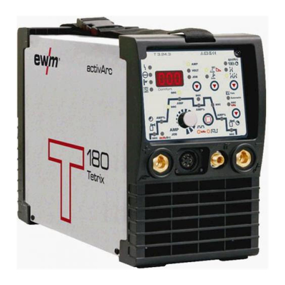 EWM Tetrix 180 Smart TGD Operating Instructions Manual