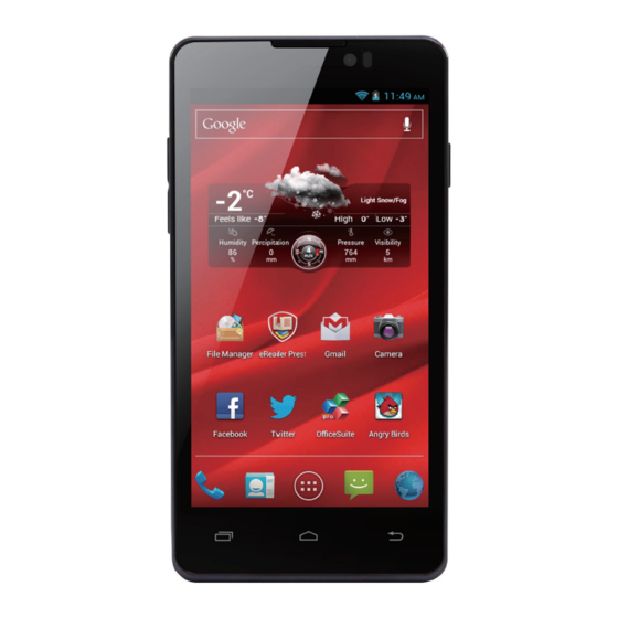 Prestigio MultiPhone 4505 DUO Manuals