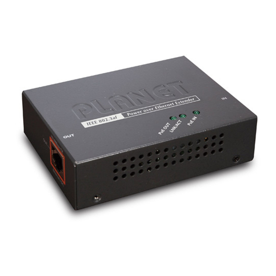 Planet POE-E101 User Manual