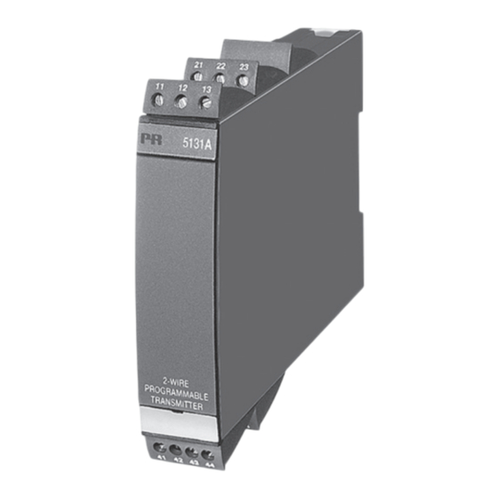 PR PRetrans 5131 Programmable Transmitter Manuals