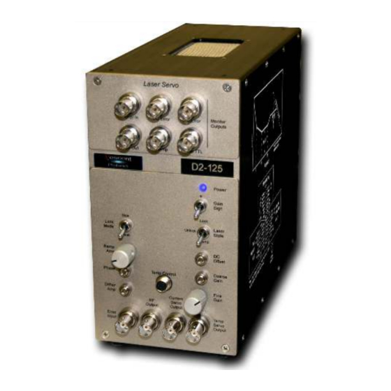 Vescent Photonics D2-125 Manual