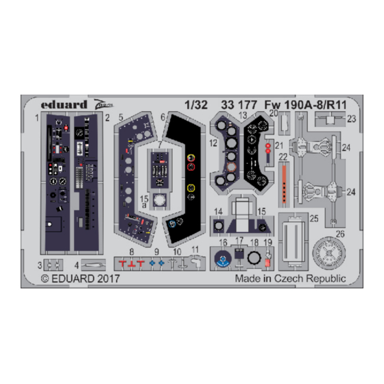 Eduard Zoom Fw 190A-8/R11 1/32 Manual