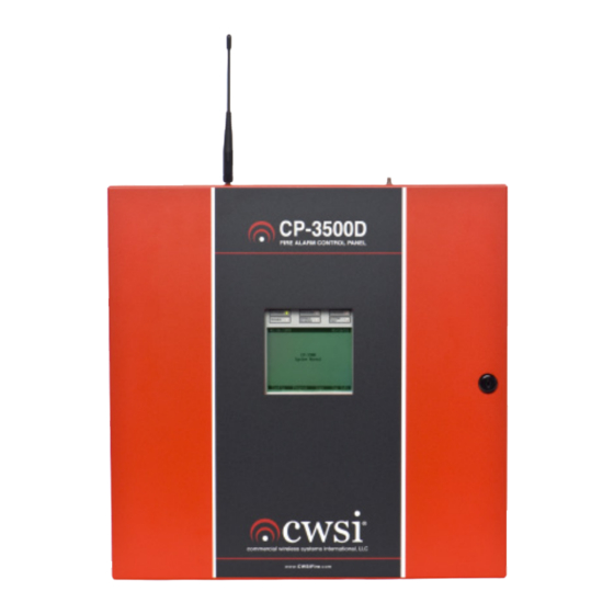 Tyco Fire Product CWSI CP-3500D Instruction Manual