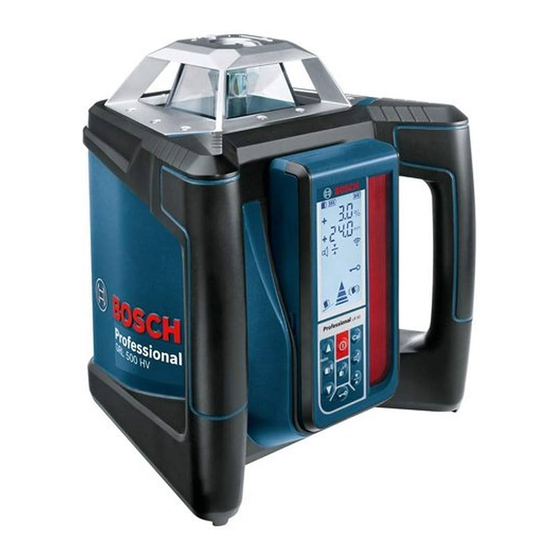 Bosch Professional GRL 500 HV Manual