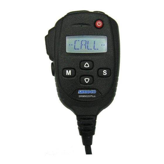 Simoco SRM9020PLUS Operating Instructions Manual