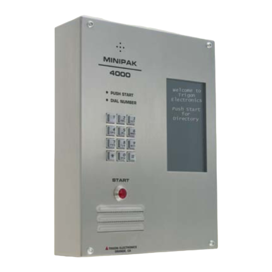 Trigon Minipak 4000 Installation & Operation Instructions