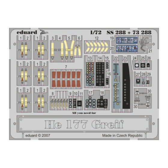Eduard SS288 Instruction Sheet